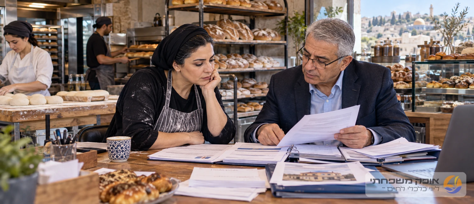זוג ויועץ בודקים מדוע בקשת המשכנתא נדחתה