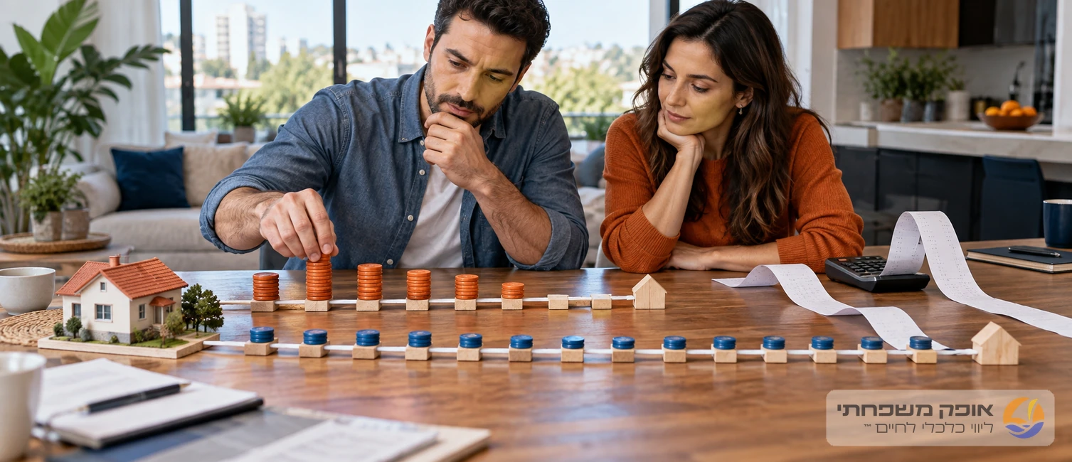 השוואה בין מחזור לאותה תקופה לבין הארכת משכנתא שמייקרת את העלות